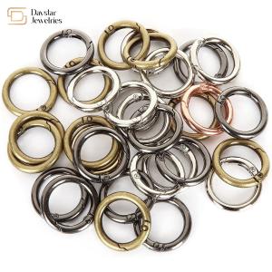 China Buckle Round Spring O Rings , Trigger Metal Snap Hooks Clips factory