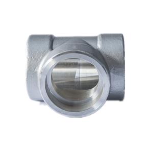 China 304 304L 316 316L High Pressure Stainless Steel Fittings Equal Tee socket welding factory