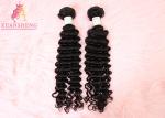 Black Human Virgin Hair Bundles Sew In Weft High Density Full End Curly Hair