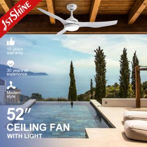 China 6 Speed Choice 52 Inches LED Ceiling Fan with Light and Remote Control ABS Blade factory
