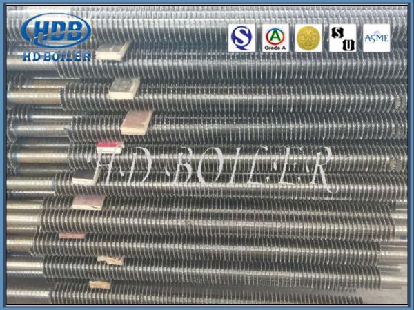 Serrated Carbon Steel Titanium Spiral Finned Tube For Boiler Economizer ASME