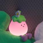 Vegetables Small Eggplant Silicone Lamps USB Rechargeable Bedroom Bedside Pat