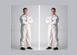 Long Sleeve Disposable Protective Coverall PP + Microporous Film Material