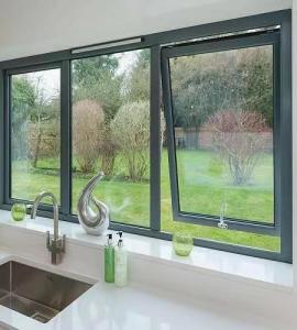 China Aluminum Window Custom Glass For Customer Requirements Top Hung Window factory