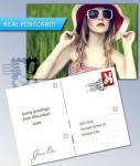 PLASTIC LENTICULAR custom lenticular postcards changing flip lenticular postcard