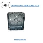 Silver Metal Conduit Box Square Metal Electrical Box Cover ISO Certificate