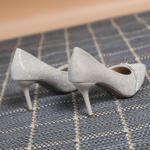 Leather Women High Heel Pumps , Stiletto Slip On Heels For Party OEM