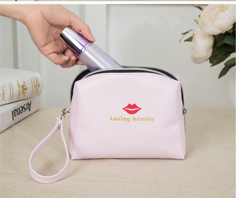 Custom Own Logo Makeup Pouch Mini Cosmetic Bag For Women Girls