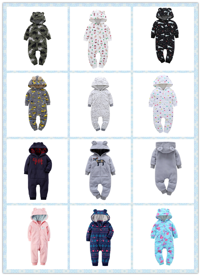 New Arrival Winter Cool Baby Clothes Floral cotton infant rompers