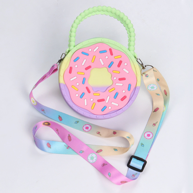 Children Decompression Toy Bags Silicone Girl Boy Unicorn Pop Press Schoolbag
