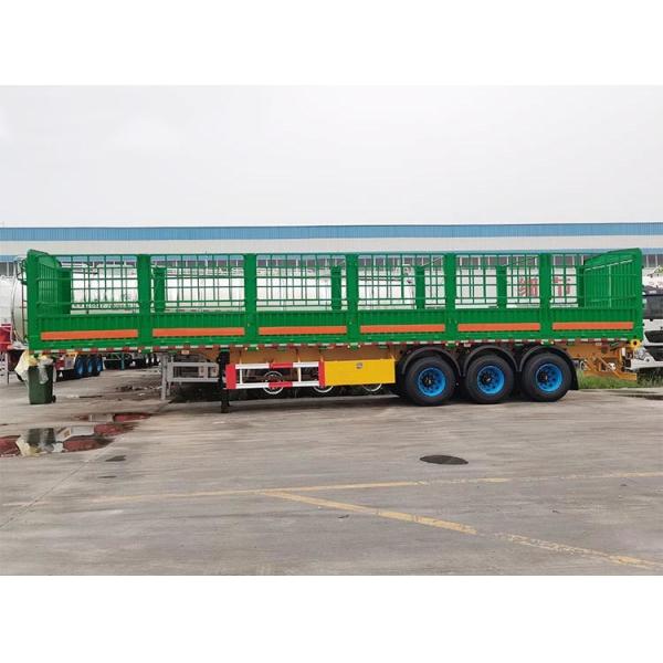 3 BPW Axle Q345B Carbon Steel Fence Semi Trailer For Cargo Transport