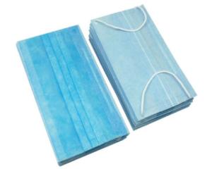 China Ears Wearing Disposable Blue Mask , Disposable Mouth Mask Moisture Proof factory