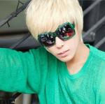 Blonde Short Synthetic Men Hair Wig Natural Looking 150 Gram