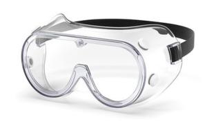 China Hospital Use Medical Protective Goggles Anti Fog Coating Splash Proof factory