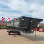 Small Farm Dump Trailer Self Discharge Tipping Truck Trailer End Dumping