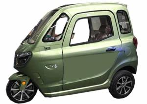China ECO Enclosed Electric Tricycle 60V45Ah Battery 1000W Silent Motor Green Energy factory