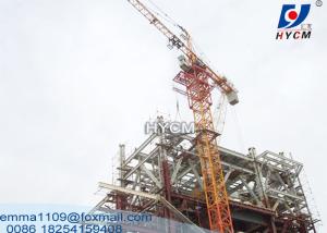 China Hammerhead Jib Tower Crane QTZ5015 6T 50M Boom Lift Building Materials factory