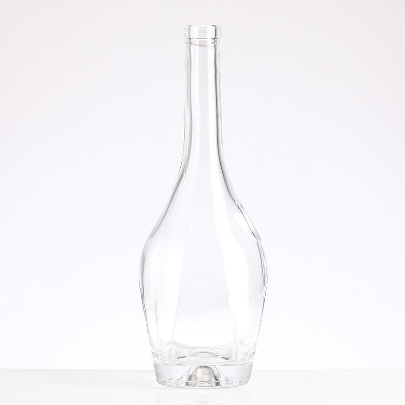 Acceptable Customer's Logo Long Neck Flint Vodka Whisky Rum Bottle for Fancy Spirits