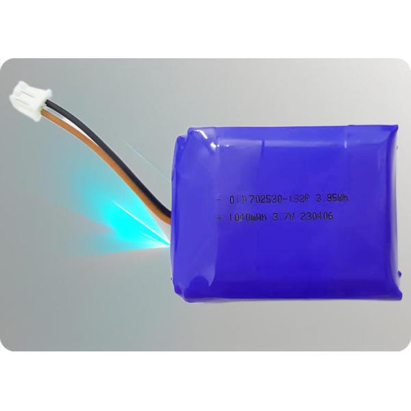 China 3.7V 1100mAh Lithium Polymer Battery with 6A Discharge factory