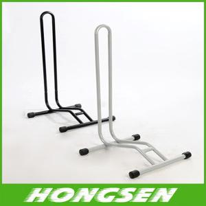 China L shaped mountain bike parking Round feet bracket/rack factory