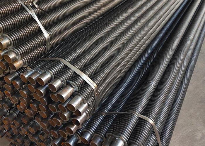 TUV Spiral TYPE Cold Finished Boiler Fin Tube , High Pressure Economizer Piping