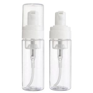 China Customized PET Cosmetic Spray Bottles Plastic Clear Foam Pump Bottle For Facial Cleanser Mousse on sale