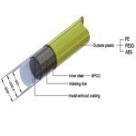 Beige SPCC PE Coated Steel Pipes JY-4000MH-P 27.8mm Diameter