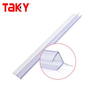 China PVC Shower Door Seal Strip 6-12mm Transparent Waterproof factory