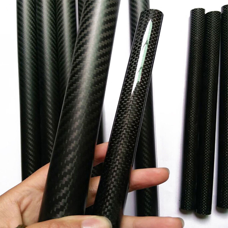 Matte Twill High Pressure Black Carbon Fiber Tube With 3K Surface