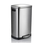 Silent Soft Close Lid 50L Step On Kitchen Trash Can