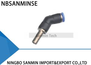 China PL45 Degree Elbow Male Connector Pneumatic Air Compressor Push in Fittings factory