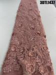 Supoo Dubai Feather 3D Lace Fabric Exquisite Austrian Beaded Lace for Wedding