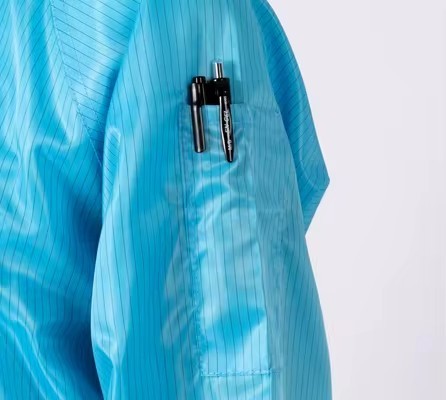 Washable Blue Anti-static Clean Room Working Clothes ESD Garment Jumpsuit Without Hood Cleanroom Coverall Without Hood