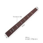 7mm Thickness 20 Frets Bass Guitar Fret Board For 41 Inches Acoustic Guitar