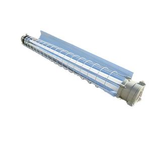 China High Strength Stainless Steel Explosion Proof Fluorescent Tube Light 18-36w 100lm/w Ex-proof Linear Light factory