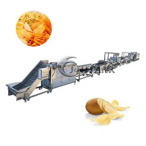 China 304 Stainless Steel Full Automatic Potato Chips Making Machine 500kg/h factory