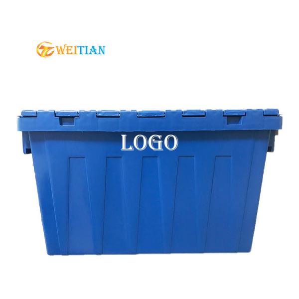 China 600x400x350 Plastic Logistic Box 60L Nestable Plastic Crate Load 70Kg factory