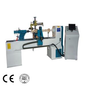 China L2500mm Automatic Wood Lathe Machine , Dia400mm Cnc Profile Cutting Machine factory