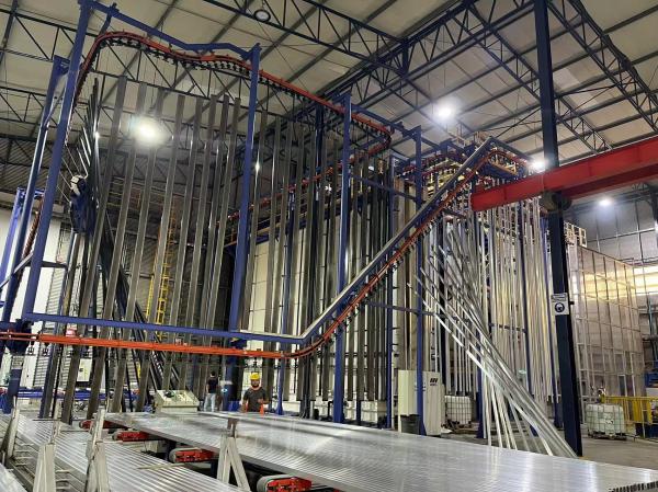 Stainless Steel Pre-treatment System Aluminium Alloy Profile Vertical Powder