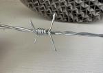 High Carbon Steel Barbed Wire Rustproof Long Term Perimeter Protection