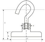 Model E NdFeb Pot Magnet with hook
