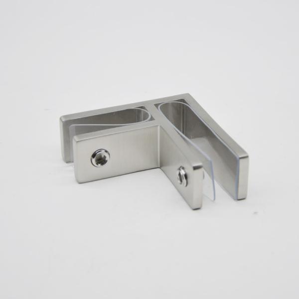 Stainless steel Glass connector 90 degree RS2314 plus, 70X25mm, thickness 5mm,