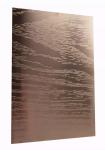 Etched Pattern Antique Stainless Steel Plate Fireproof Bronze Color
