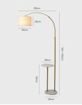 wireless charging coffee table floor lamp contemporary sofa side standing