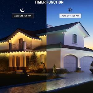 China Outdoor Solar Decorative Light Waterproof Exterior Gable Lights 10M 20M 30M 50M factory