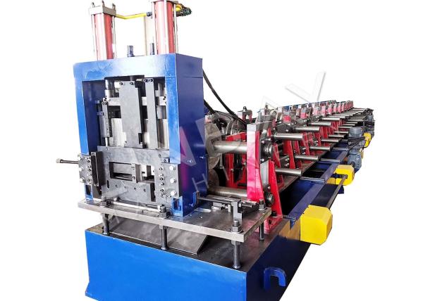 Galvanized Steel C Purlin Roll Forming Machine , 1.5mm-3mm Z Purlin Making