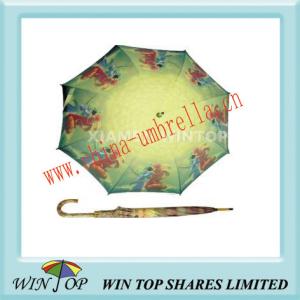 China 23&quot; Manual Wooden Heat Transfer Craft Umbrella factory