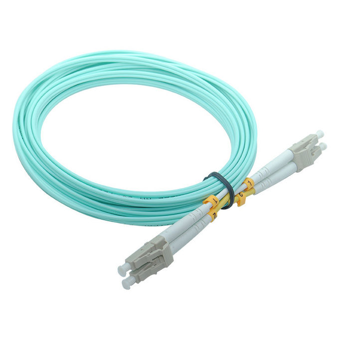 LC - LC OM3 DX Fiber Optic Patch Cord 10G Fiber With Low Insertion Loss