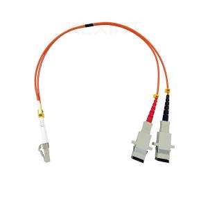 China KEXINT Fiber Optic Patch Cord Cable 1ft LC Male To SC Female Multimode 50/125 2.0mm Duplex factory