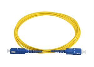 China LSZH 9/125 Fiber Optic Patch Cord SC To SC 2.0mm Single Mode Multiple Sizes factory